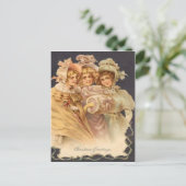 Carte Postale Salutations d'hiver (Debout devant)