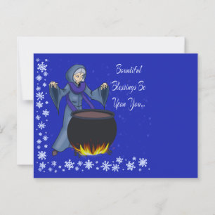 Carte Postale Salutations d'hiver Pagan