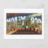 Carte Postale Salutations d'Hollywood ! (Devant)