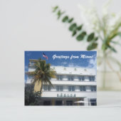 Carte Postale salutations d'hôtel miami (Debout devant)