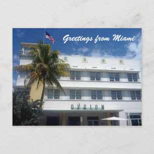Carte Postale salutations d'hôtel miami