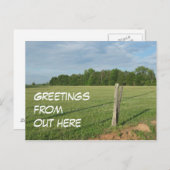 Carte Postale Salutations d'ici (Devant / Derrière)