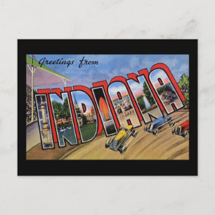 Carte Postale Salutations d'Indiana