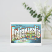 Carte Postale Salutations d'Indianapolis (Debout devant)