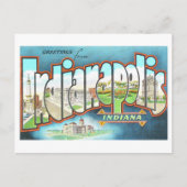 Carte Postale Salutations d'Indianapolis (Devant)