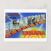 Carte Postale Salutations d'Indianapolis (Devant)