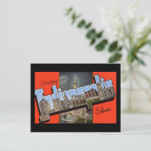 Carte Postale Salutations d'Indianapolis Indiana (Debout devant)