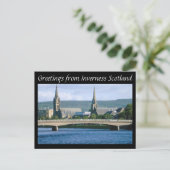 Carte Postale Salutations d'Inverness Scotland (Debout devant)
