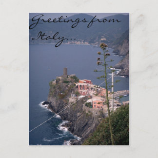 Carte Postale Salutations d'Italie...