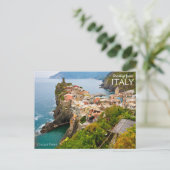 Carte Postale Salutations d'Italie Cinque Terre (Debout devant)