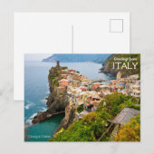 Carte Postale Salutations d'Italie Cinque Terre (Devant / Derrière)
