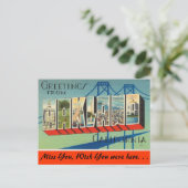 Carte Postale Salutations d'Oakland (Debout devant)