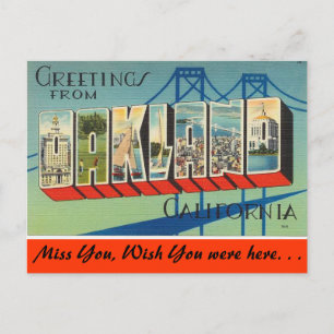 Carte Postale Salutations d'Oakland