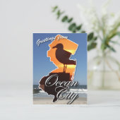 Carte Postale Salutations d'Ocean City, NJ (Debout devant)