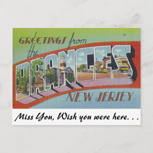 Carte Postale Salutations d'Oranges, New Jersey