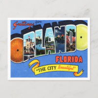 Salutations d'Orlando, Vintage voyage de Floride