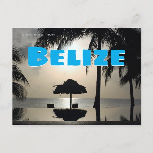 Carte Postale Salutations du Belize (Devant)