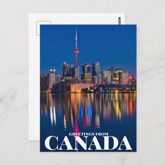 Carte Postale Salutations du Canada (Devant / Derrière)