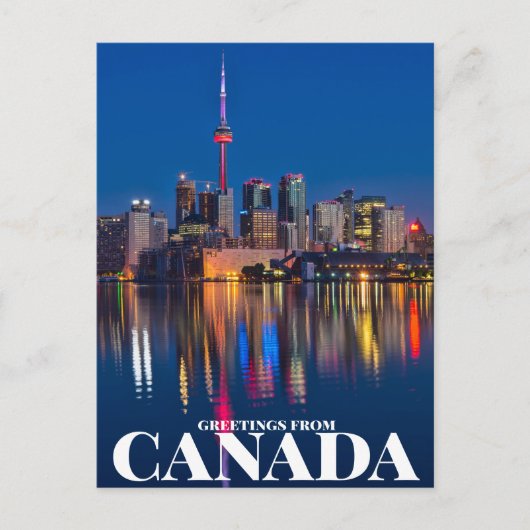 Carte Postale Salutations du Canada (Devant)