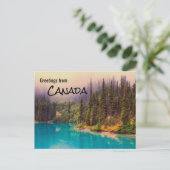 Carte Postale Salutations du Canada Paysage rustique (Debout devant)