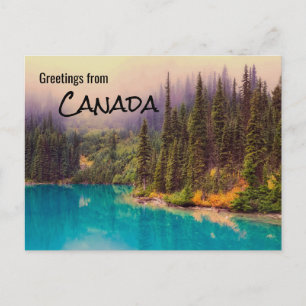 Carte Postale Salutations du Canada Paysage rustique