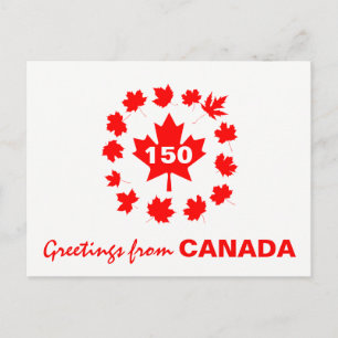 Carte Postale Salutations du Canada personnalisables