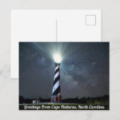 Carte Postale Salutations du cap Hatteras (Devant / Derrière)