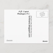 Carte Postale Salutations du Capitole américain (Dos)