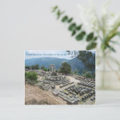 Carte Postale Salutations du centre du monde ! (Debout devant)