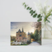 Carte Postale Salutations du château de Satzvey, Allemagne (Debout devant)