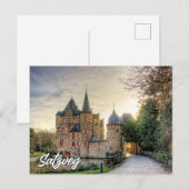 Carte Postale Salutations du château de Satzvey, Allemagne (Devant / Derrière)