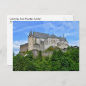 Carte Postale Salutations du Château de Vianden ! (Devant / Derrière)