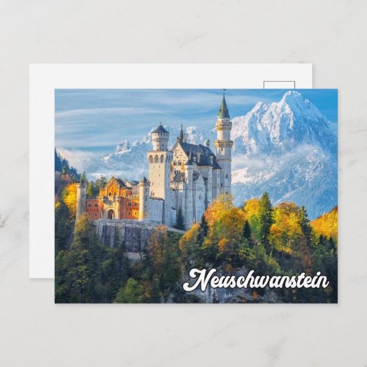 Carte Postale Salutations Du Château Neuschwanstein, Allemagne