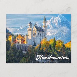 Carte Postale Salutations Du Château Neuschwanstein, Allemagne
