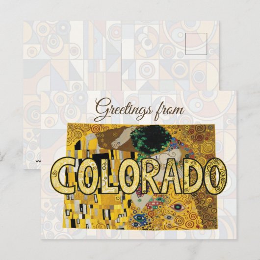 Carte Postale Salutations du Colorado (Devant / Derrière)