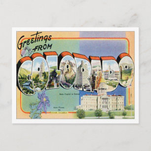 Carte Postale Salutations Du Colorado