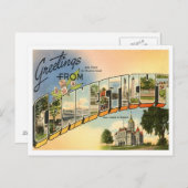 Carte Postale Salutations Du Connecticut (Devant / Derrière)