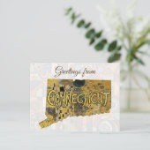 Carte Postale Salutations du Connecticut (Debout devant)