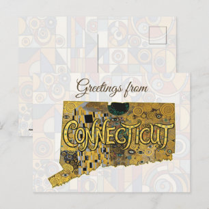 Carte Postale Salutations du Connecticut