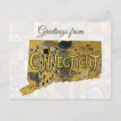 Carte Postale Salutations du Connecticut (Devant)