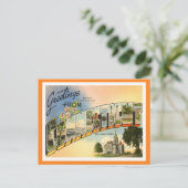 Carte Postale Salutations Du Connecticut (Debout devant)