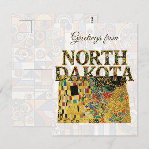 Carte Postale Salutations du Dakota du Nord