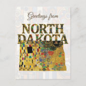 Carte Postale Salutations du Dakota du Nord (Devant)
