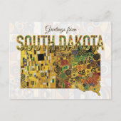Carte Postale Salutations du Dakota du Sud (Devant)