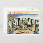 Carte Postale Salutations du Delaware (Devant / Derrière)