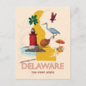 Carte Postale Salutations du Delaware (Devant)