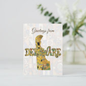 Carte Postale Salutations du Delaware (Debout devant)