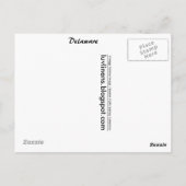 Carte Postale Salutations du Delaware (Dos)