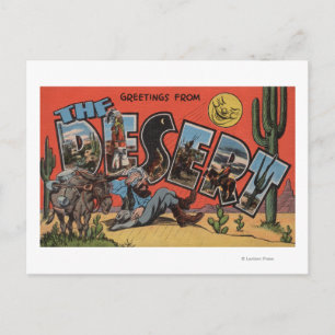 Carte Postale Salutations du désert du sud-ouest