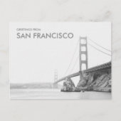 Carte Postale Salutations du Golden Gate Bridge de San Francisco (Devant)